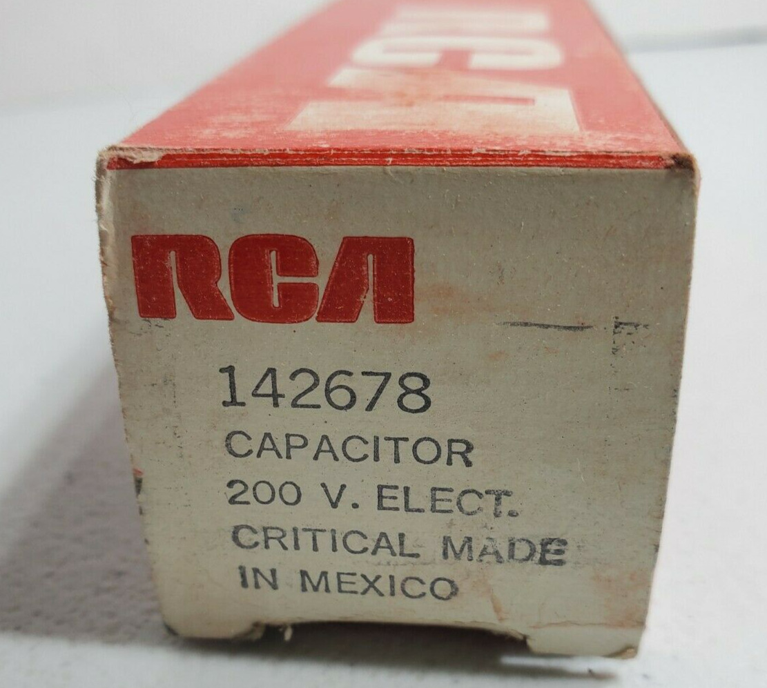 Vintage RCA Replacement Part 142678 Capacitor 200 V.        B2/E15