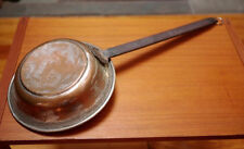 ANTIQUE 19TH CENTURY BEAUTIFUL Hammered Copper SAUTE Pot PAN Cast Iron Handle 8