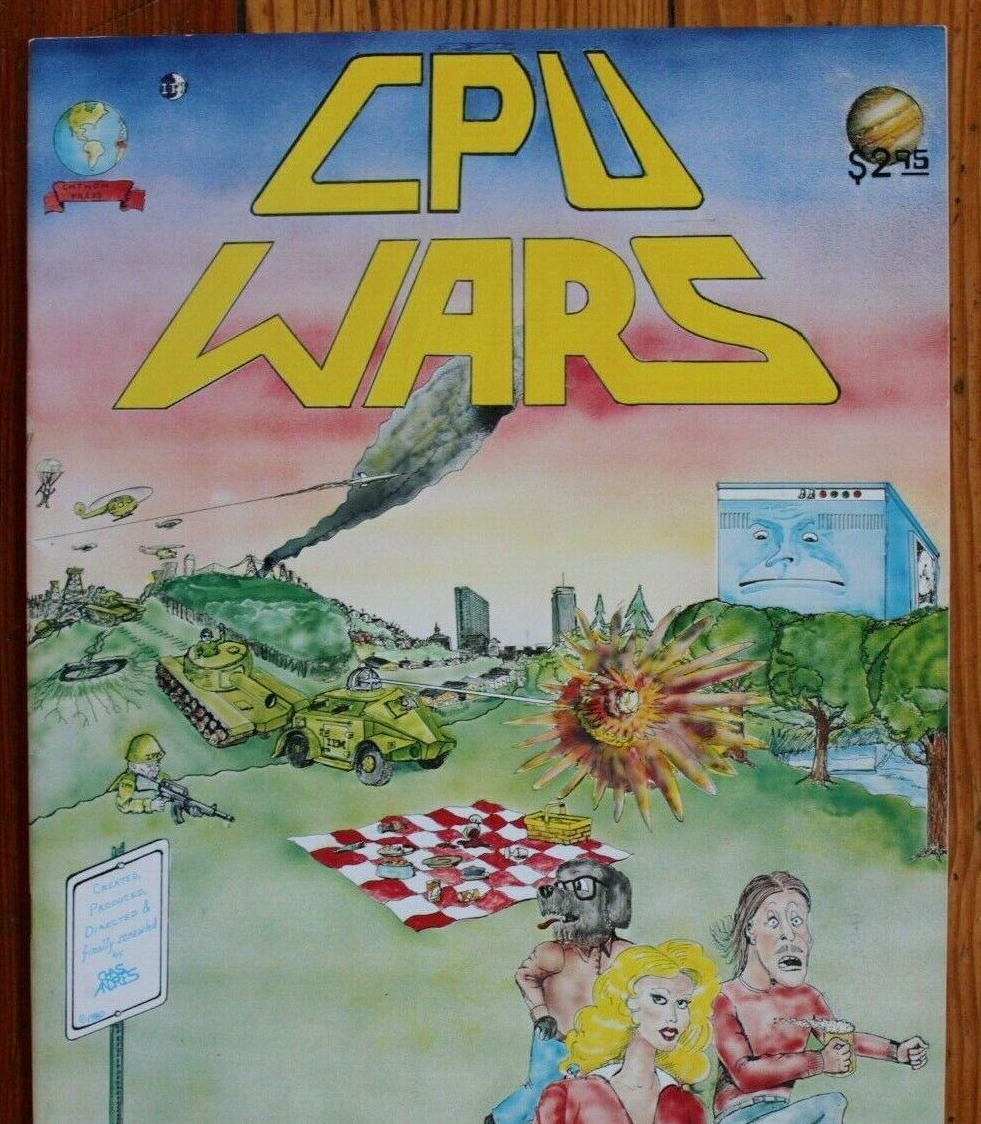 CPU Wars 1980 Vintage IBM Computer Hacker Culture Oversize Underground Comic NEW