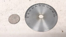 Nice Thick 3 inch Diameter Metal Plate / Old Vintage Ham Radio Var Capacitor Amp picture