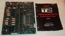 Terminator 2 Arcade CPU BOARD A-14818-40009 & MANUAL Vintage Video Game JAMMA picture