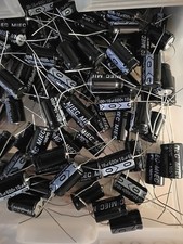 QTY 10 New MIEC 10UF 600V 105C Axial Electrolytic Capacitors. ( 650-volt surge ) picture