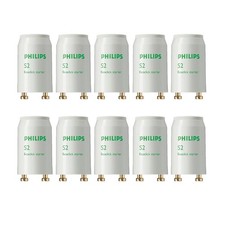 10 Pack - Phillips S2 Fluorescent Lamp Starter 4-22 Watt Ballast Starter picture